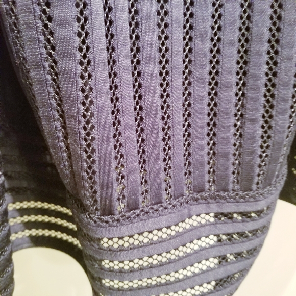 Faith and Joy | Navy Blue Bubble A-line Skirt - Picture 4 of 7